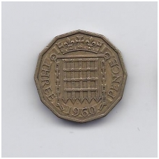 GREAT BRITAIN 3 PENCE 1960 KM # 900 VF