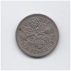 GREAT BRITAIN 6 PENCE 1956 KM # 903 VF GREAT BRITAIN 6 PENCE 1956 KM # 903 VF