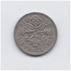 GREAT BRITAIN 6 PENCE 1963 KM # 903 VF GREAT BRITAIN 6 PENCE 1963 KM # 903 VF
