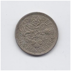GREAT BRITAIN 6 PENCE 1966 KM # 903 VF GREAT BRITAIN 6 PENCE 1966 KM # 903 VF