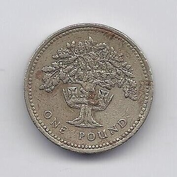 DIDŽIOJI BRITANIJA 1 POUND 1987 KM # 948 VF