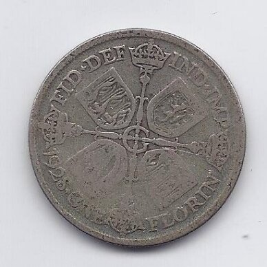 GREAT BRITAIN 1 FLORIN 1928 KM # 834 F