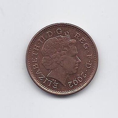 GREAT BRITAIN 1 PENNY 2002 KM # 986 VF 1