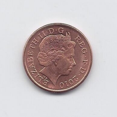 GREAT BRITAIN 1 PENNY 2010 KM # 1107 XF/AU 1