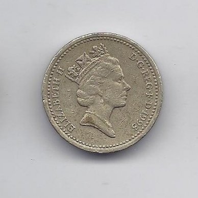 GREAT BRITAIN 1 POUND 1993 KM # 964 VF 1