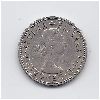 GREAT BRITAIN 1 SHILLING 1955 KM # 904 VF 1