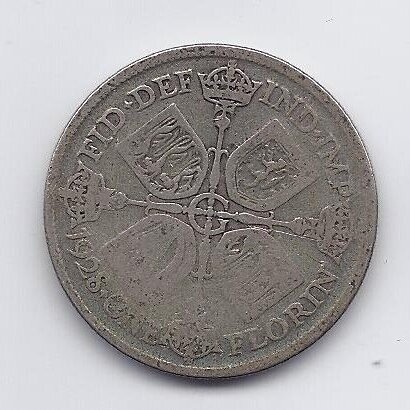 GREAT BRITAIN 1 FLORIN 1928 KM # 834 F