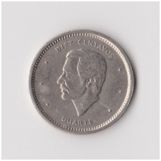 DOMINICAN REPUBLIC 10 CENTAVOS 1987 KM # 60 XF DOMINICAN REPUBLIC 10 CENTAVOS 1987 KM # 60 XF