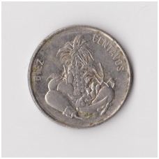 DOMINICAN REPUBLIC 10 CENTAVOS 1989 KM # 70 VF DOMINICAN REPUBLIC 10 CENTAVOS 1989 KM # 70 VF