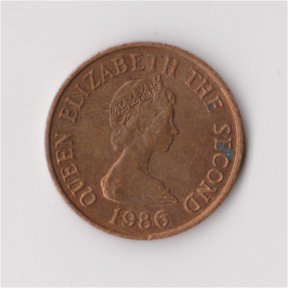 JERSEY 1 PENNY 1986 KM # 54 VF 1