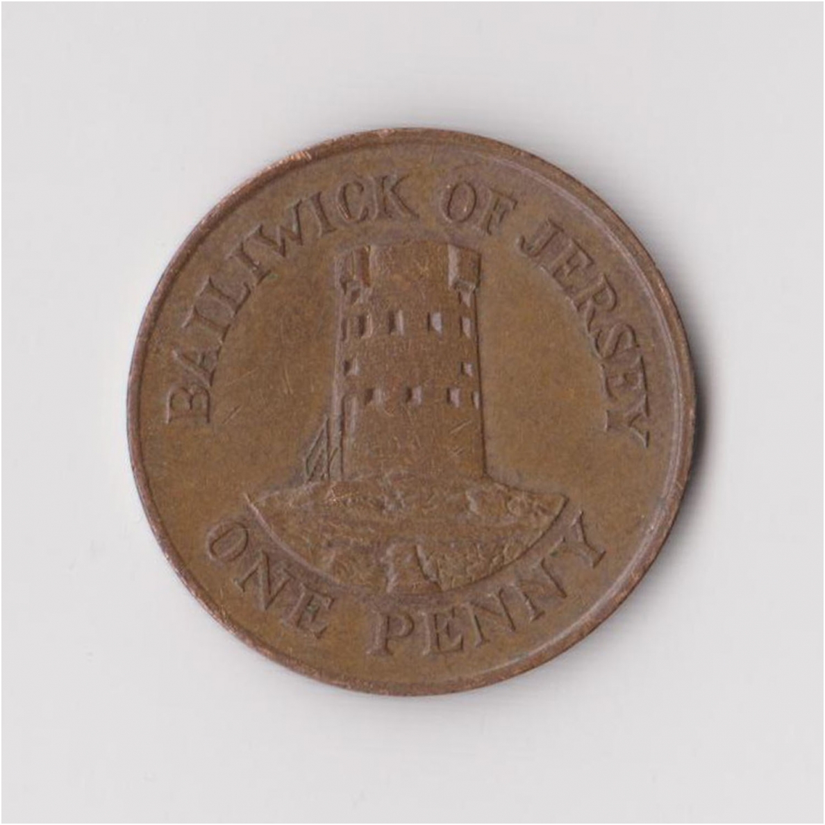 JERSEY 1 PENNY 1990 KM # 54 VF