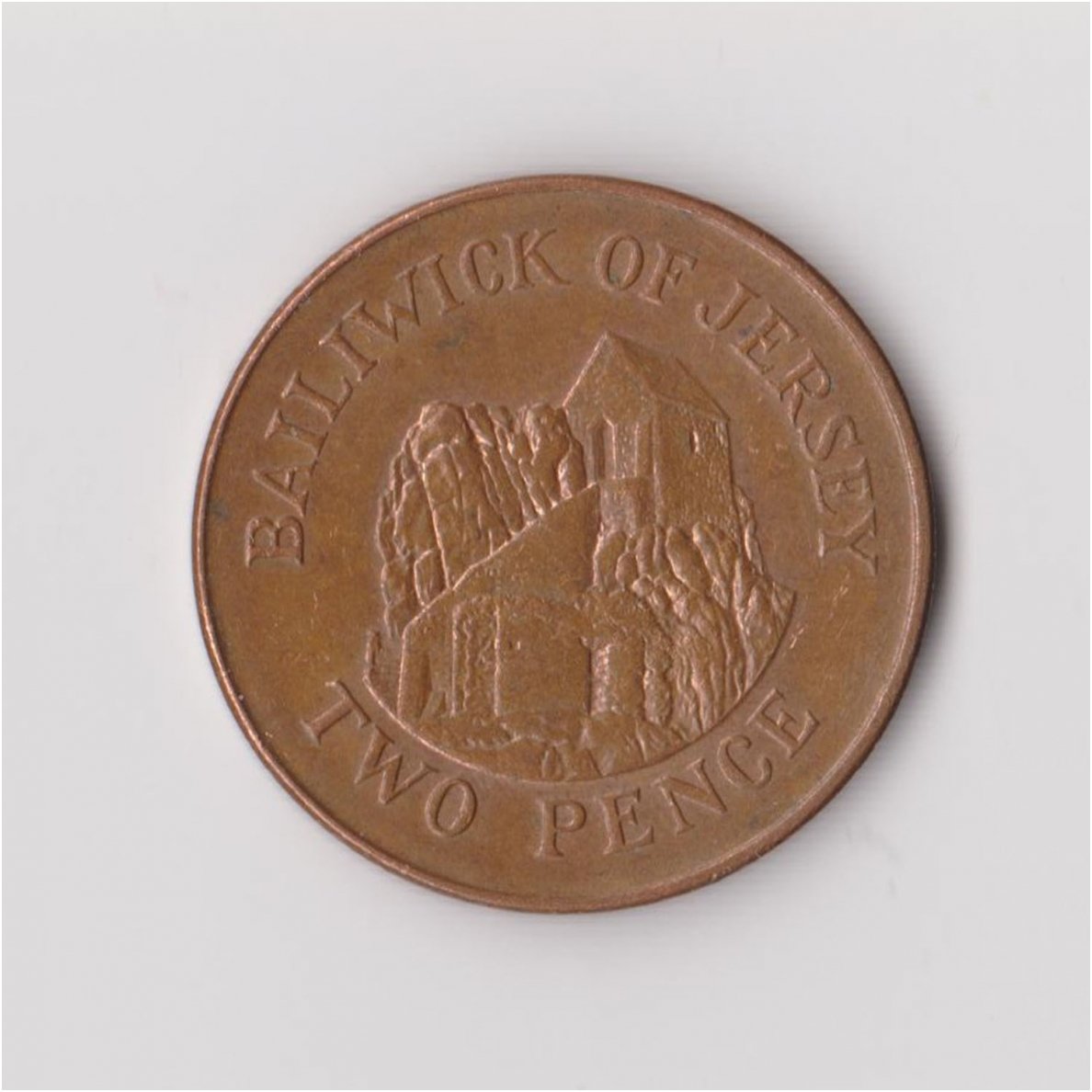 JERSEY 2 PENCE 1986 KM # 55 VF