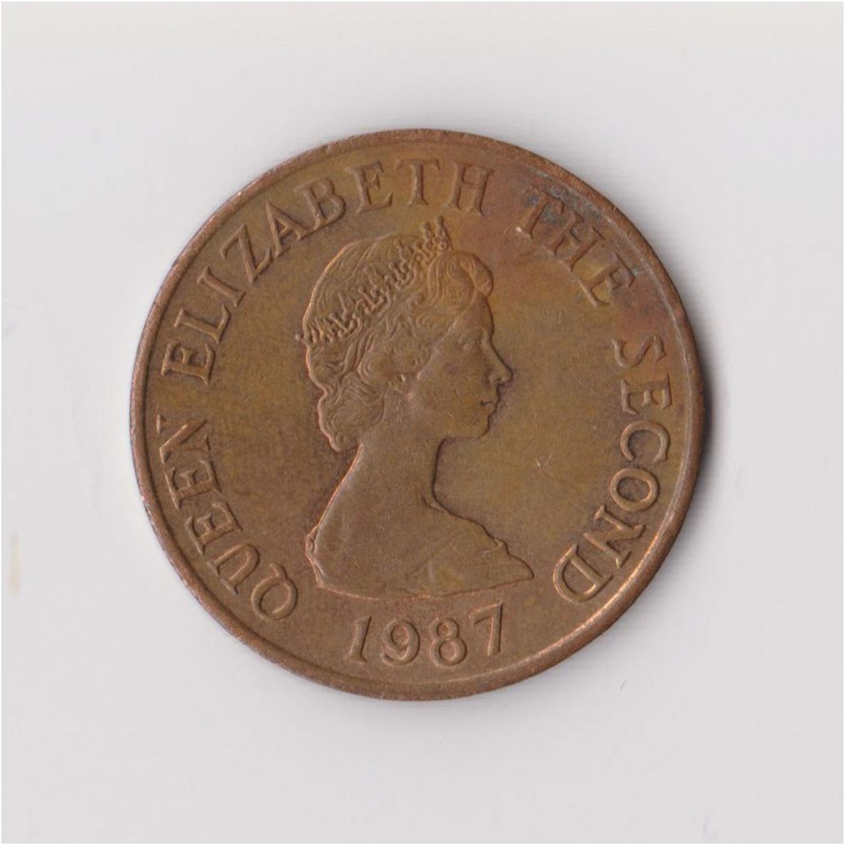 JERSEY 2 PENCE 1987 KM # 55 VF 1