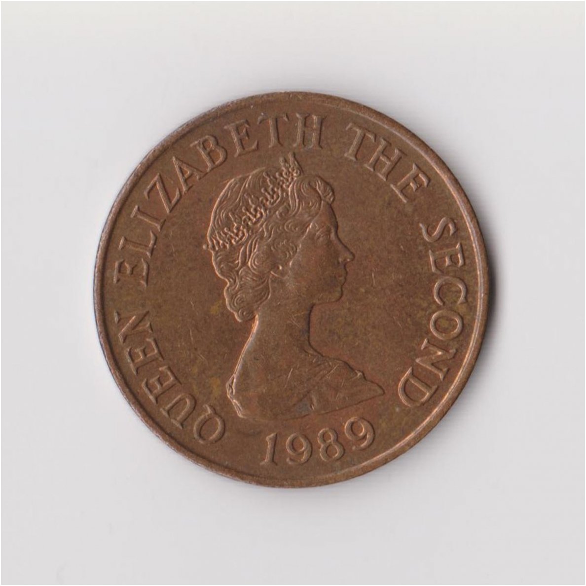 JERSEY 2 PENCE 1989 KM # 55 VF 1