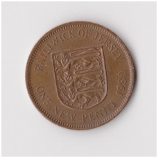 DŽERSIS 1 NEW PENNY 1980 KM # 30 VF DŽERSIS 1 NEW PENNY 1980 KM # 30 VF