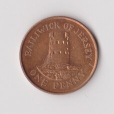 DŽERSIS 1 PENNY 2002 KM # 103 VF DŽERSIS 1 PENNY 2002 KM # 103 VF