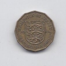 DŽERSIS 1/4 SHILLING 1964 KM # 25 VF DŽERSIS 1/4 SHILLING 1964 KM # 25 VF