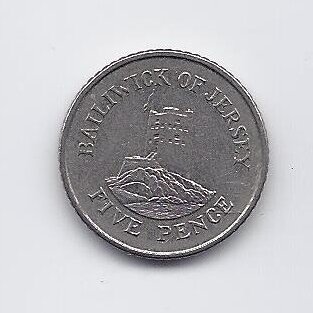 JERSEY 5 PENCE 1992 KM # 56.2 VF