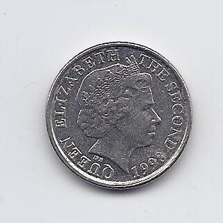 JERSEY 5 PENCE 1998 KM # 105 VF 1