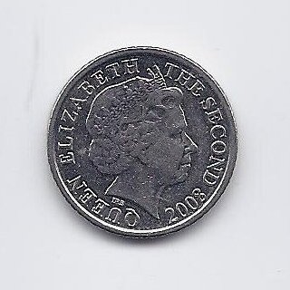 JERSEY 5 PENCE 2008 KM # 105 VF 1