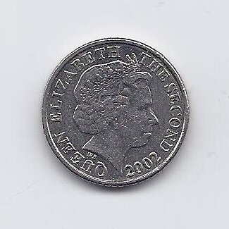 JERSEY 5 PENCE 2002 KM # 105 VF 1