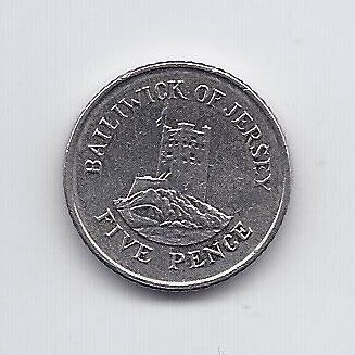 JERSEY 5 PENCE 2003 KM # 105 VF