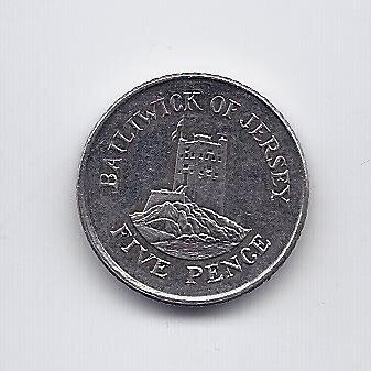 JERSEY 5 PENCE 2012 KM # new VF