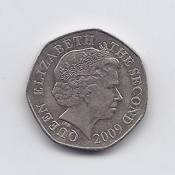 JERSEY 20 PENCE 2009 KM # 107 VF 1