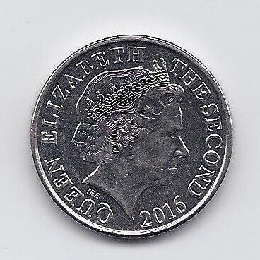JERSEY 10 PENCE 2016 KM # 250 AU 1