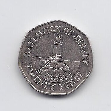 JERSEY 20 PENCE 2009 KM # 107 VF