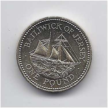 JERSEY 1 POUND 2005 KM # 101 AU Resolute ship