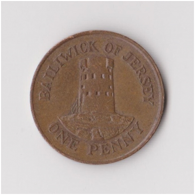 JERSEY 1 PENNY 1989 KM # 54 VF