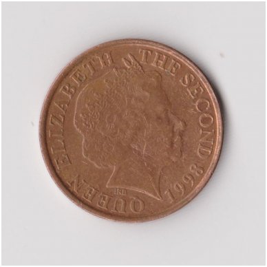 JERSEY 1 PENNY 1998 KM # 103 VF 1