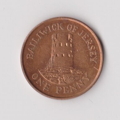 JERSEY 1 PENNY 2002 KM # 103 VF