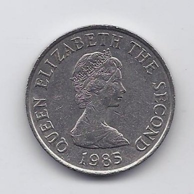 JERSEY 10 PENCE 1985 KM # 57.1 VF 1