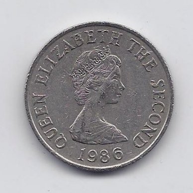JERSEY 10 PENCE 1986 KM # 57.1 VF 1