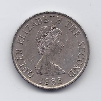 DŽERSIS 10 PENCE 1988 KM # 57.1 VF 1
