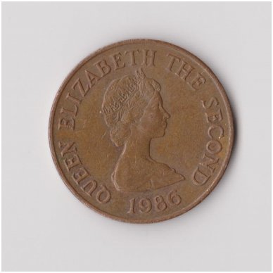 JERSEY 2 PENCE 1986 KM # 55 VF 1