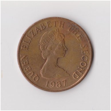 JERSEY 2 PENCE 1987 KM # 55 VF 1