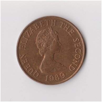 JERSEY 2 PENCE 1989 KM # 55 VF 1