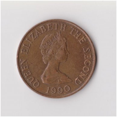JERSEY 2 PENCE 1990 KM # 55 VF 1