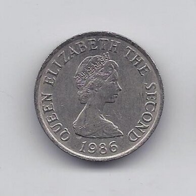 JERSEY 5 PENCE 1986 KM # 56.1 VF 1