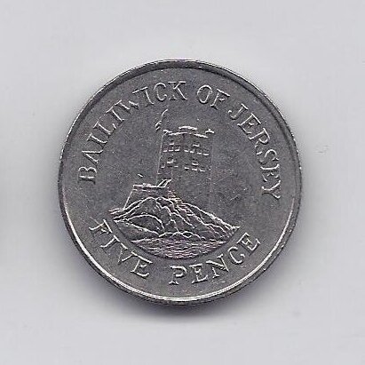 JERSEY 5 PENCE 1985 KM # 56.1 VF