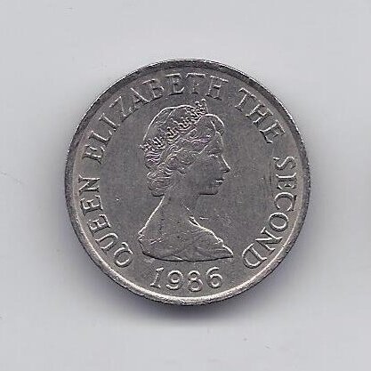 JERSEY 5 PENCE 1986 KM # 56.1 VF 1