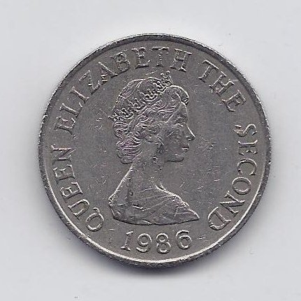 JERSEY 10 PENCE 1986 KM # 57.1 VF 1