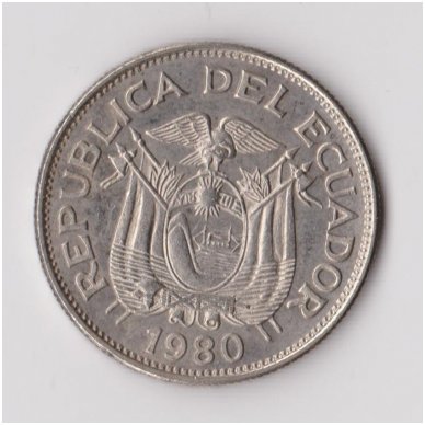 EKVADORAS 1 SUCRE 1980 KM # 78b VF 1