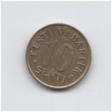 ESTONIA 10 SENTI 1994 KM # 22 VF ESTONIA 10 SENTI 1994 KM # 22 VF