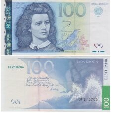 ESTONIA 100 KROONI 2007 P # 88 VF