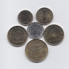 ESTIJA 1994 - 2008 m. 6 monetų rinkinys