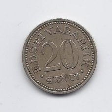ESTONIA 20 SENTI 1935 KM # 17 VF